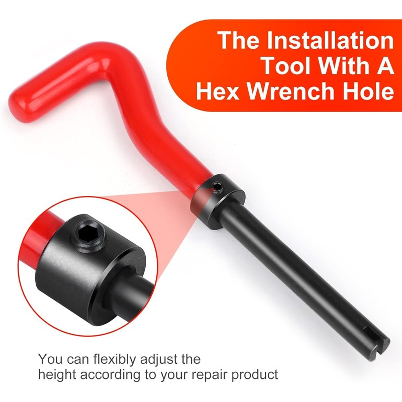 15 Piece M12 x 1.75mm Thread Repair Insert Kit for