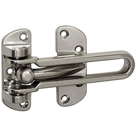 Designers Impressions Satin Nickel Swing Bar Door Security Guard : 53553