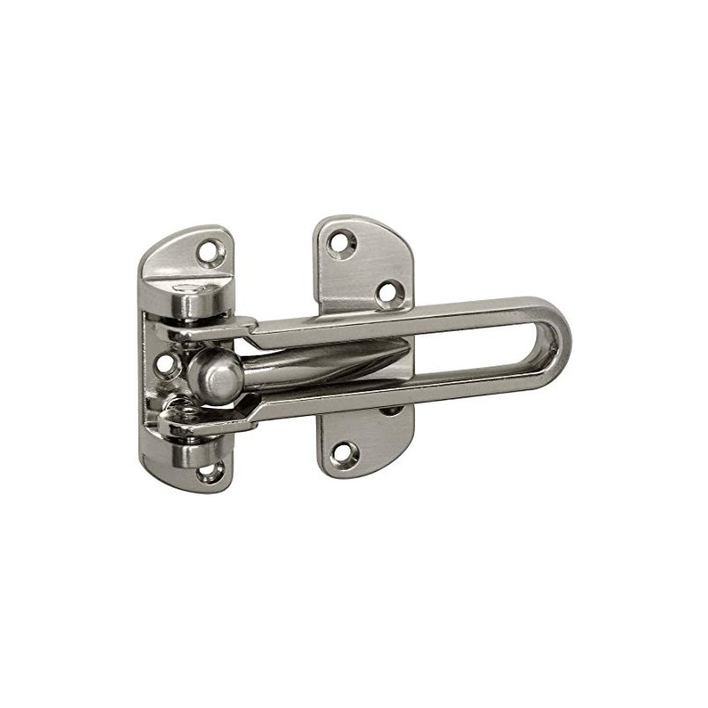 Designers Impressions Satin Nickel Swing Bar Door Security Guard :
