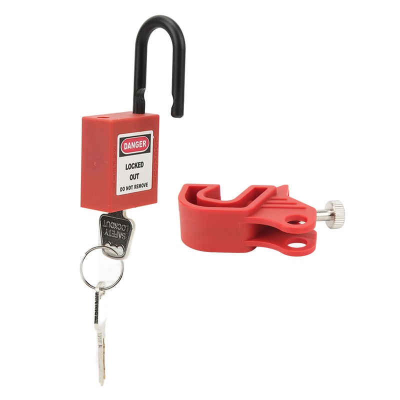 Circuit Breaker Lockout Device Brass 25mm Shackle Nylon Padlock for