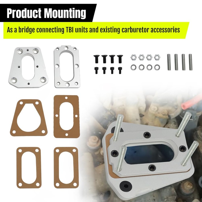 AUTOVIC Carb Adapter Kit Aluminium For Nissan D21 1986-1989 Z24i