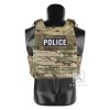 KRYDEX Low Vis Slick Molle Plate Carrier & Tactical Placard