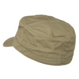 e4Hats.com Big Size Cotton Fitted Military Cap - Khaki 8