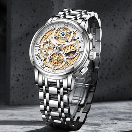 Lige 2025 Men Watch Quartz Date Luminous Steel Bracelet Waterproof Classic Wristwatch