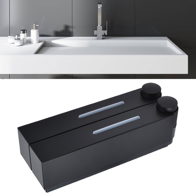 Manual Soap Pump Refillable Wall Mount Press Shampoo Soap Dispenser