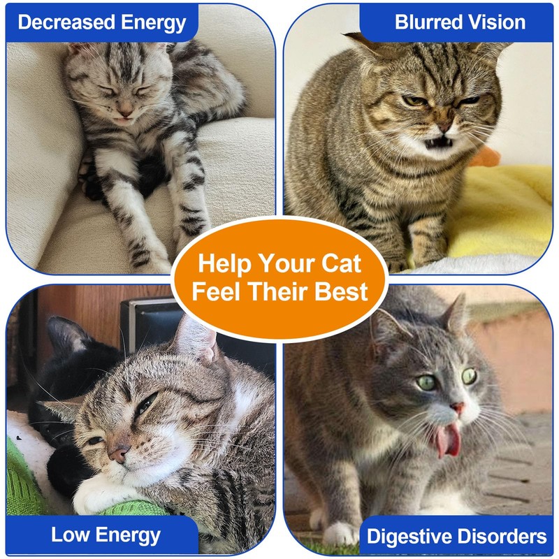 Taurine Powder for Cats, Cat Supplement for Heart, Vision, and