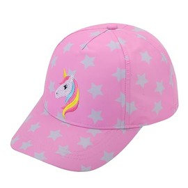 Kids Boy Girl Baseball Cap Hat Toddler Sun Hats Adjustable Size,Unicorn Pink 2-5T