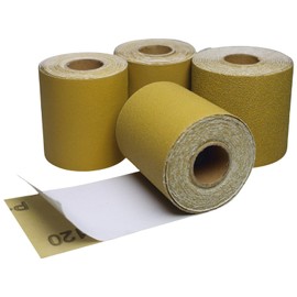 Total 20 Yards Long Continuous Roll Kit - Grit PSA Longboard Sandpaper, 2-3/4" Wide - Self Adhesive Stickyback Sandpaper for Automotive, Woodworking, Hand Sanding Blocks (4 Roll Assorted)