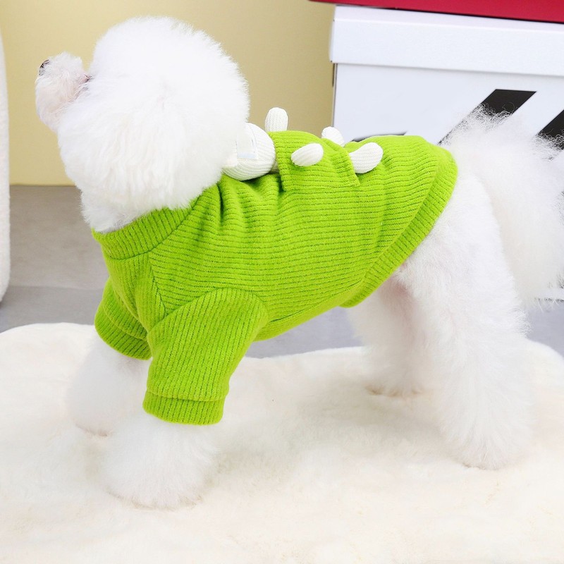 Dog Sweater Thickened Winter Apparel Knitting Wool Cute Bear Toy