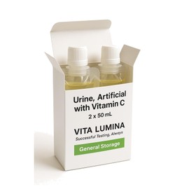 VITA LUMINA 50mL x 2 Pouches - Synthetic Urine for Urinalysis - Fake Pee Sub Solution with Vitamin C - Clean Artificial Urine Substitute for Education and Testing