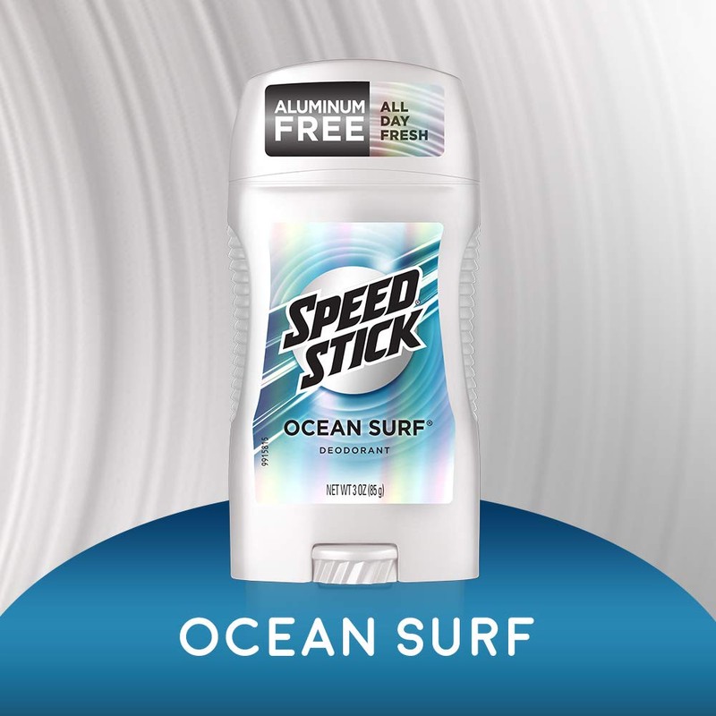 Speed Stick Underarm Deodorant for Men, Aluminum Free, Ocean Surf