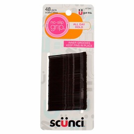 Scunci 48pk Bobby Pins Brown,Conair Corporation,6739206a02