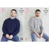 King Cole 5484 Knitting Pattern Mens Sweaters in Subtle Drifter
