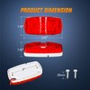 Nilight Double Bullseye Marker Light 14PCS Red Amber 10LED Rectangular