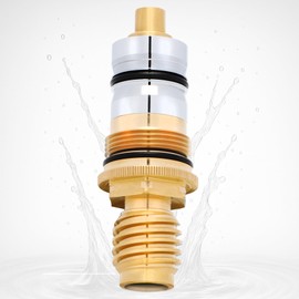 GR-47450000 for Grohe 1/2' Thermostatic Cartridge, for grohe 47450 cartridge, 47450 Compatible with Grohtherm 1000, 2000, Auto 2000 Systems, Precision Temperature Control, Brass