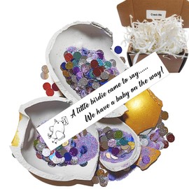 Ayhuhra Gold Cute Pregnancy Announcement for Dad Grandma and Grandpa,Baby Pregnancy Announcements,Pregnancy Reveal,Cute Pregnancy Reveal Ideas for Dad Grandparents Family Best Friend