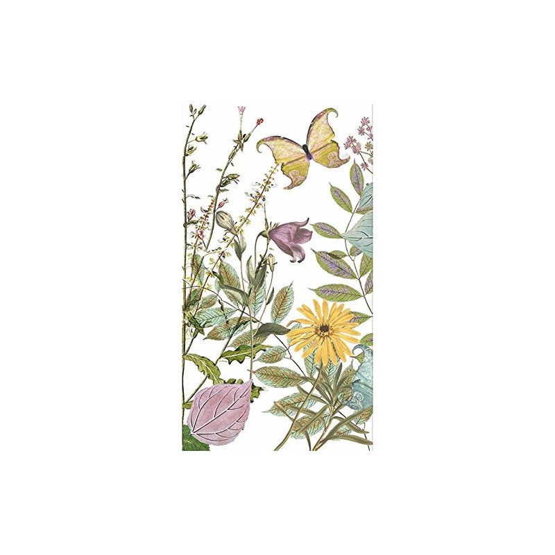 Paperproducts Design 1412375 Kensington Garden Guest Towels Paper Napkin Green