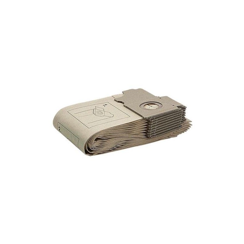 KÄRCHER Papierfiltertüte BIA-C, doppellagig Filtertüten 6.906-097 10St FÜR CW 50