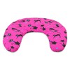 Cherry Stone Neck Pillow 30 x 33 cm Cat Pink