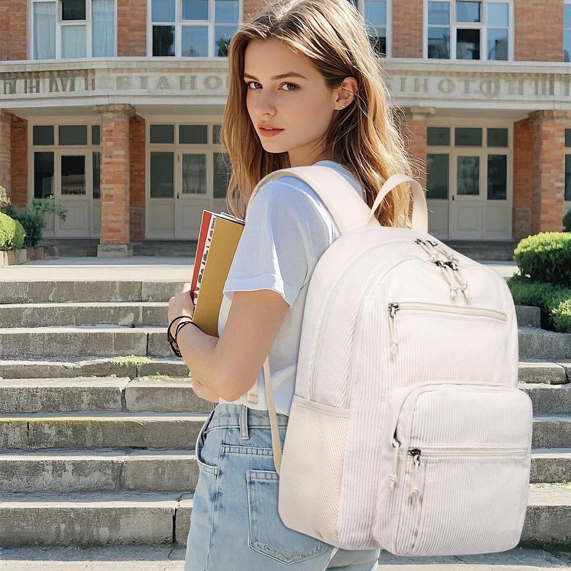 Backpack for Girls Boys Kids, School Backpack Cute Corduroy Student