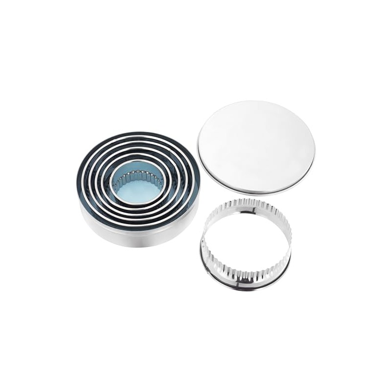 Judge Bakeware, 6 Piece Round Crinkle Edge Cutters