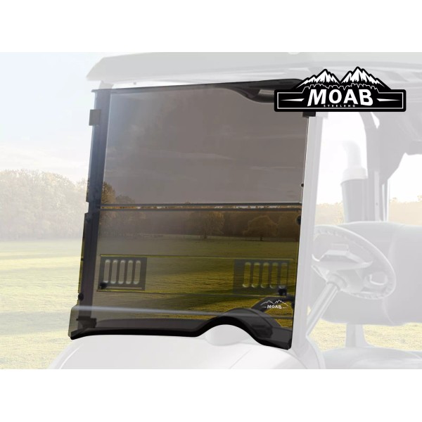 STEELENG 'MOAB' DOT Rated Foldable Tinted Windshield for EZGO RXV