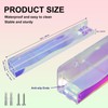 SOVQUEST Nail Polish Wall Rack Iridescent Acrylic Floating Shelves 15
