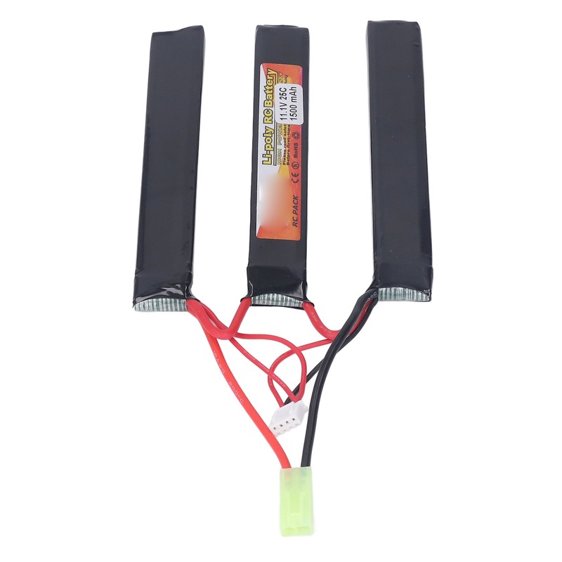 1500mAh Lipo Battery 25C Discharge Rate 11.1V 3S Lithium Cobalt
