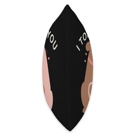 Husband Wife Gift Merch Couples Gift I Tolerate You Cat & Dog Husband Wife Throw Pillow, 16x16, Multicolor