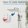 ILIKEPOW Rain Shower Head 8 inch Square Large Rainfall Overhead