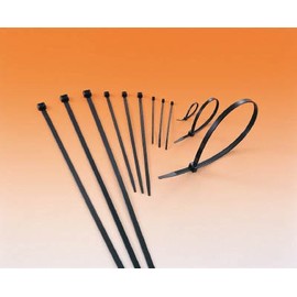 Heraman Taiton T50RW MS Tie, Width 0.18 x Length 8.0 inches (4.6 x 202 mm), Pack of 100, Indoor and Outdoor Use