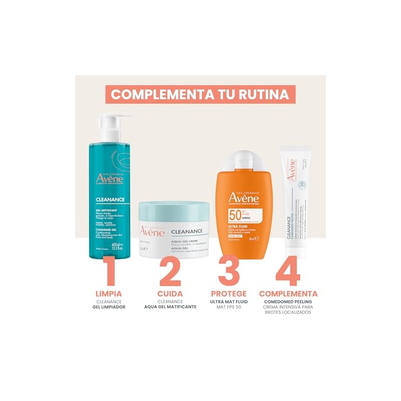 Avene Cleanance Gel Hidratante Facial Aqua Anti Imperfecciones 50ml