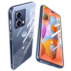 Moto G64 5G Case, Clear, Shockproof, Wireless Charging, Moto G64y 5G Cover, Thin, Slim, Soft, Lightweight, Full Protection of TPU Lenses, Scratch Resistant, US Military MIL Listed, Stylish,