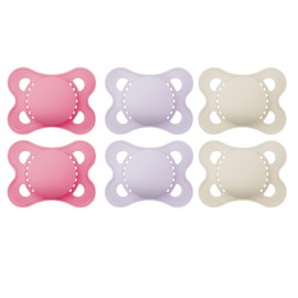 MAM Original Matte Baby Pacifier, 0-6 Months, 6 Count