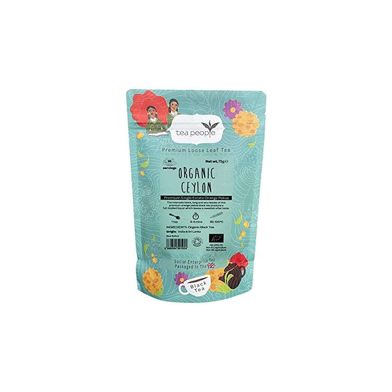 Tea People Organic Ceylon Black - 60g Retail Pack