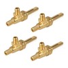 LEYURISE 4 Pack Gas Burner Valve 1/8" MPT X 3/8-27