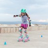 NEMONE Mermaid 4 Size Adjustable Light up Roller Skates for