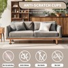 Non Slip Furniture Coasters - 2.5inch 4PCS Round Rubber Furniture