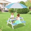 ARLIME Sand and Water Table - 3-in-1 Kids Picnic Table