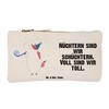 Mr. & Mrs. Panda Unicorn Party Makeup Bag, White, Hand