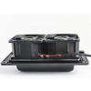 MACHSWON 12V vehicle side mounted exhaust fan (black) RV camper