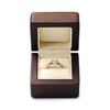 Woodten Jewelry Engagement Proposal Ring Box, Solid Wood Single Jewelry