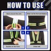 Glarks 5Pcs Night Reflective Sash and Vest Assortment Kit, High