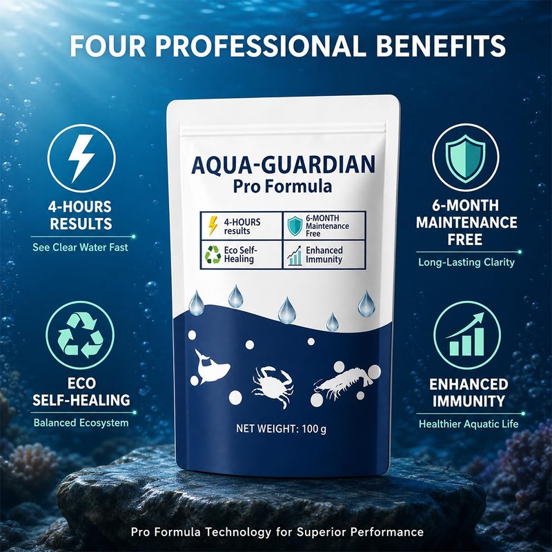 Aqua Guardian Pro Formula for Pond, Long-Lasting Clean Water,Decorative Water