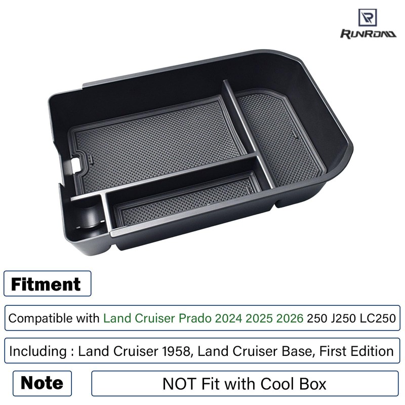RUNROAD Center Console Organizer Tray Compatible with Toyota Land Cruiser