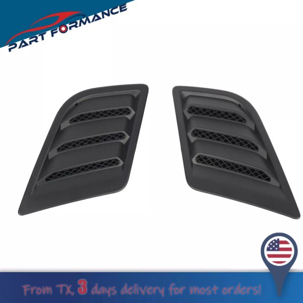 KARPAL 2PCS Front Hood Bezel Vent For 2019-2022 RAM 1500