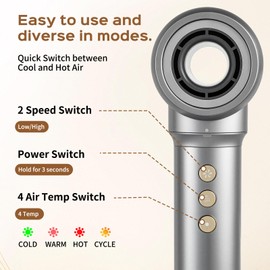 All-in-One Hair Styler,Powerful Hair Dryer Brush-High-Speed Hot Air Styler Wrap,Fast Drying，300M ions Blow Dryer Brush for Volumize,Curl,Straighten,Frizz-Free Multi Stylers，Without Heat Damage.