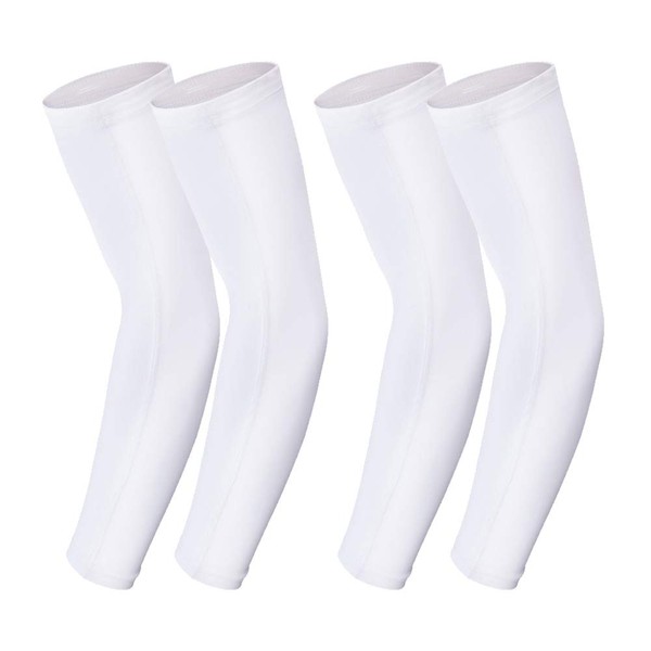 2 Pairs Summer Ice Silk Arm Sleeves Arm Warmer Sleeves