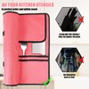QIQU Pink Chef Knife Bag With 10 Slots Cutlery Knives