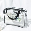 Clear Toiletry Bags, 2 Pcs Large Storage Makeup Bags Waterproof